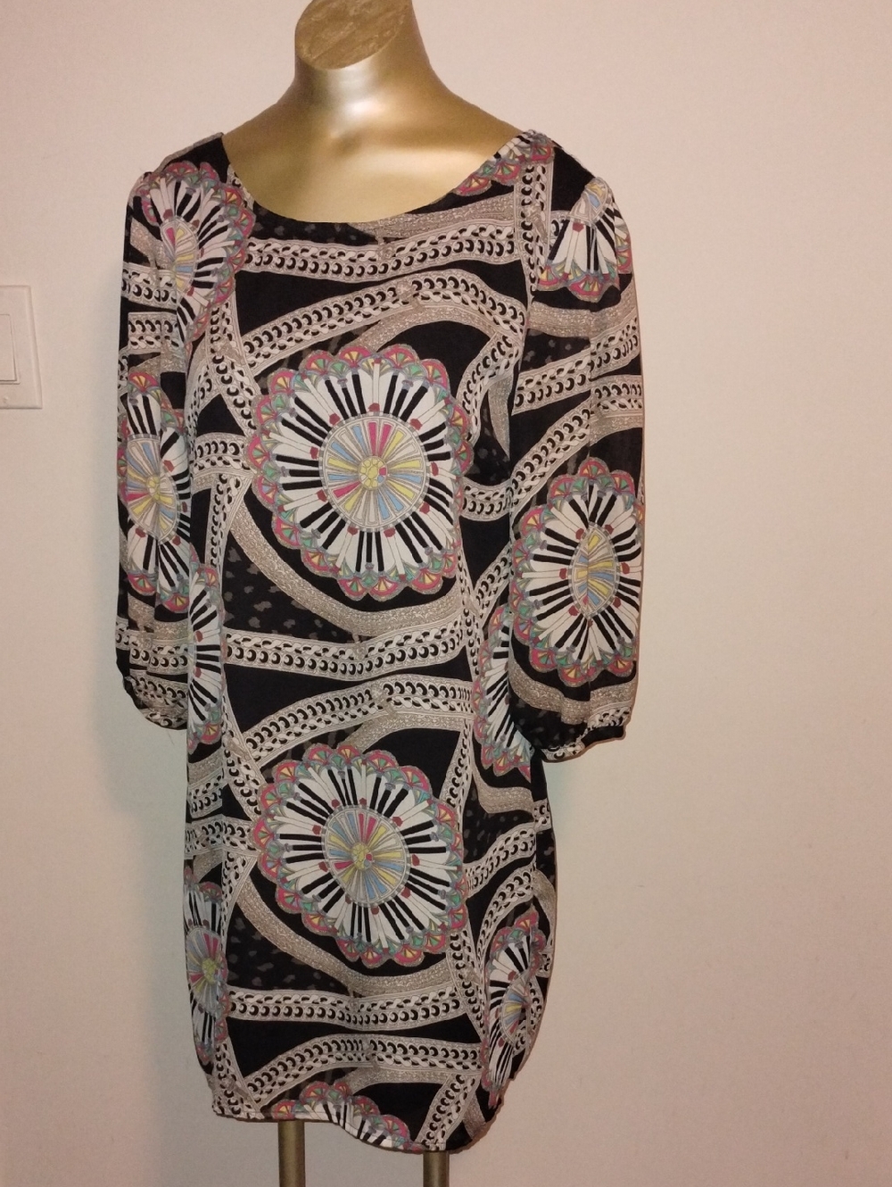 Vintage Mod Shift Dress L